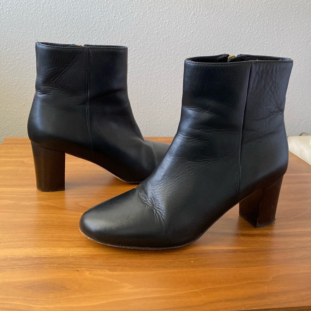 JCrew Leather Heel Boots